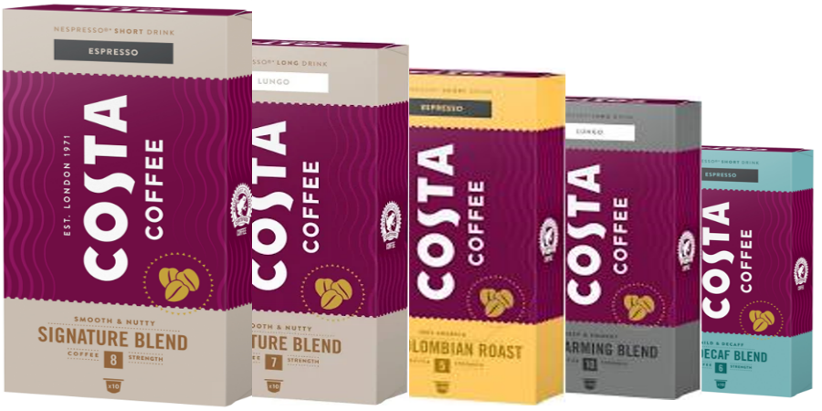  H Coca-Cola HBC Κύπρου φέρνει στην αγορά μας τις Costa Coffee κάψουλες espresso και τις Costa Coffee Ready to Drink συσκευασίες 